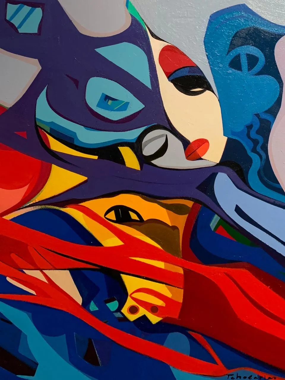 “A windy love” — painting by Igor Tcholaria