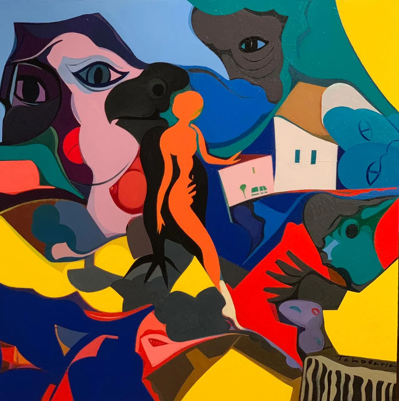 “All my dreams are with me” — painting by Igor Tcholaria