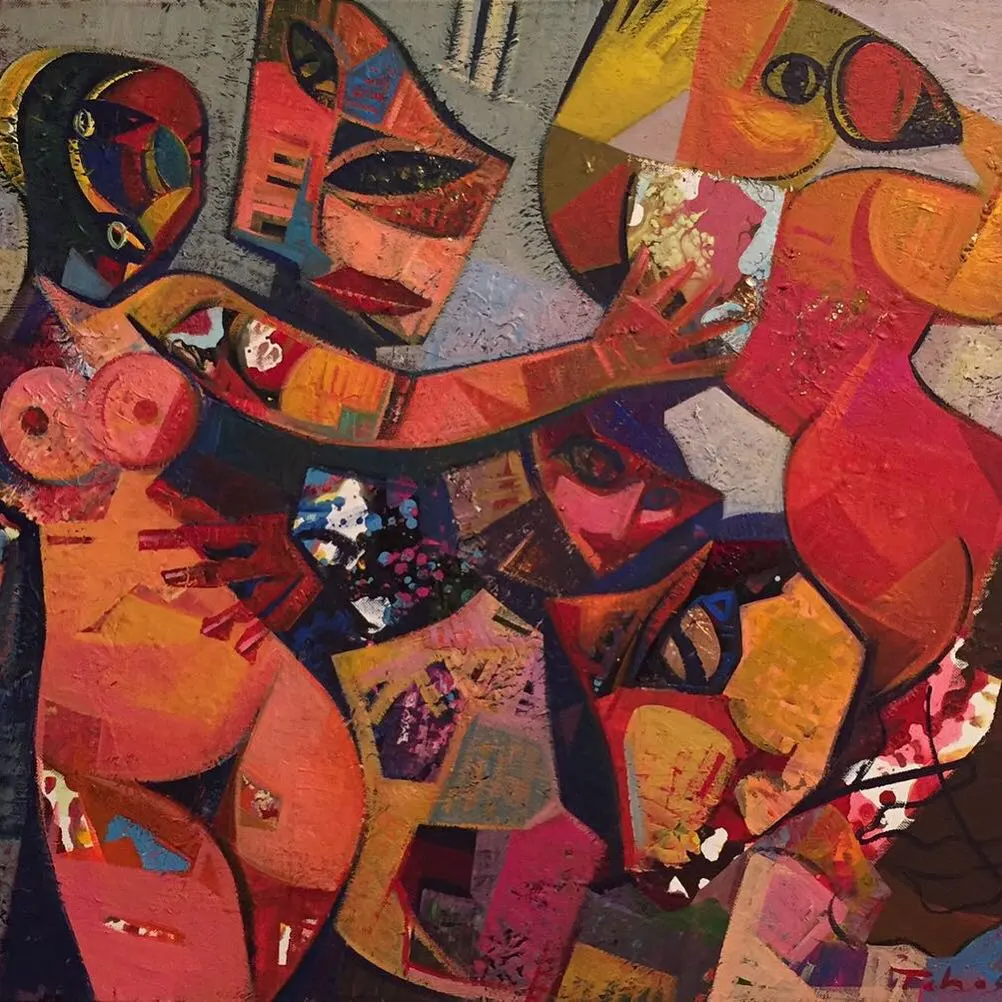 “The touch of desire” — painting by Igor Tcholaria