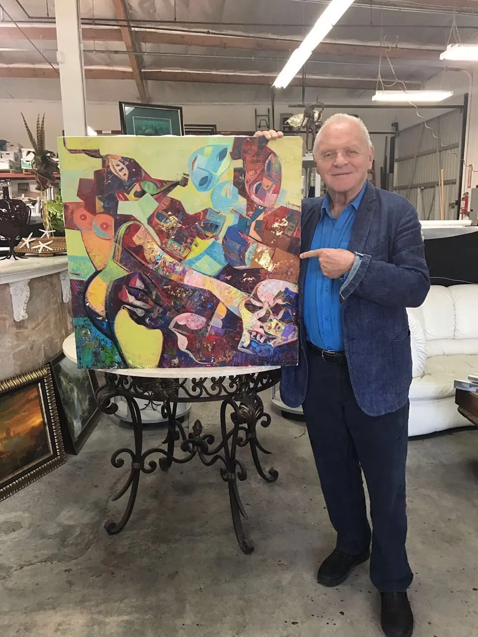 Igor Tcholaria in the gallery
