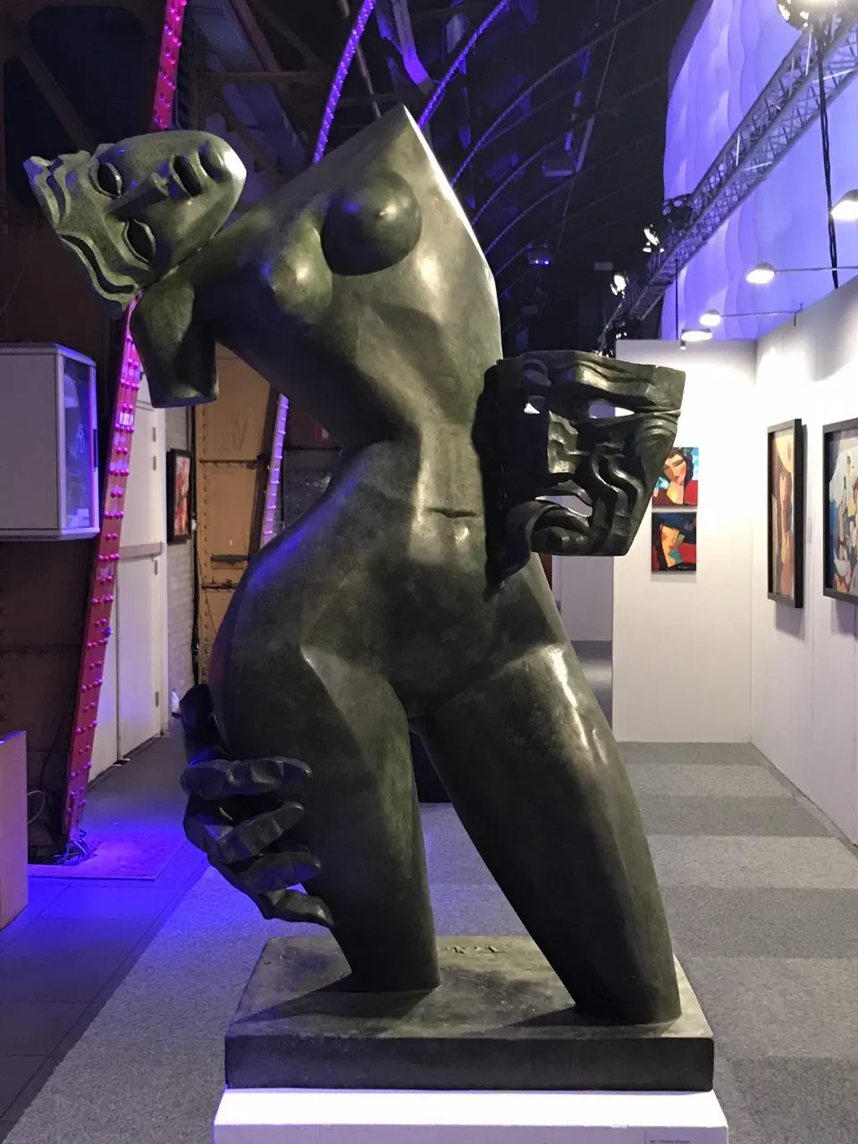 Exhibition hall with sculptures by Igor Tcholaria
